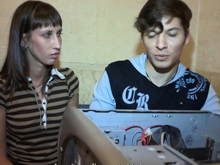 Magical brunette cutie Tanielle blows and fucks