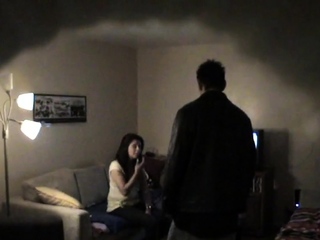 Naughty teen slut sucks