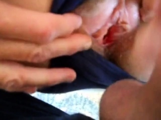 Hairy pussy girl gets fucked and filled with cum